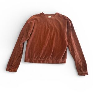 A New Day Terracotta Corduroy Top Women’s XS Like New